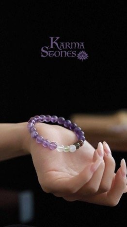 Purple Rock-Crystal Amethyst Bracelet