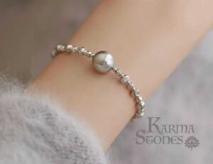 White Rock-Crystal Bracelet