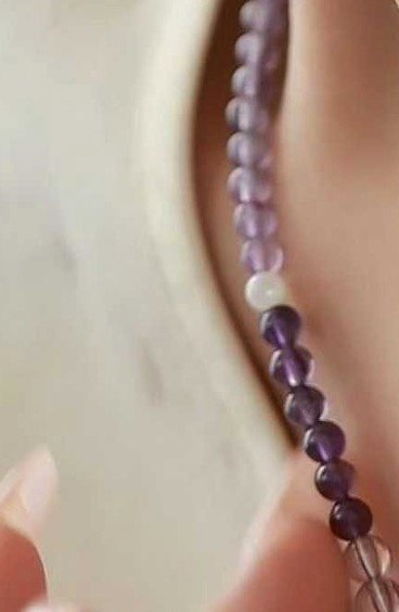 Purple Rock-Crystal Amethyst Necklace